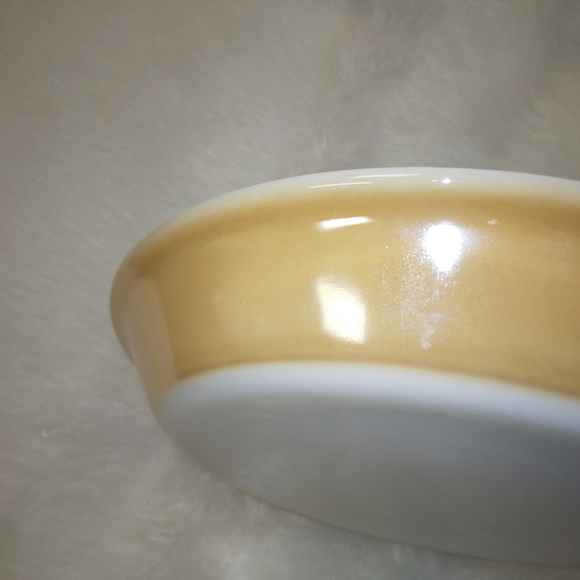 VINTAGE FIRE KING 9 Peach Luster 9 inch pie plate, VGUC - Picture 5 of 7